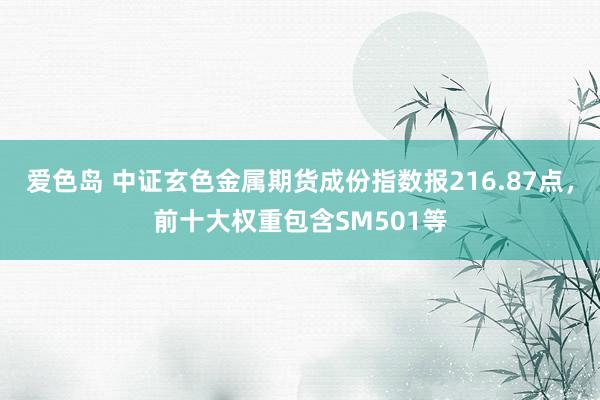 爱色岛 中证玄色金属期货成份指数报216.87点，前十大权重包含SM501等