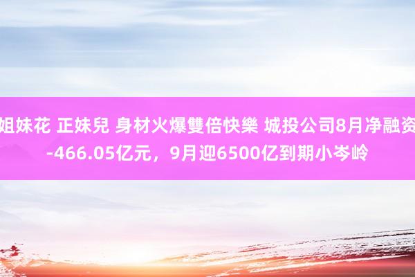 姐妹花 正妹兒 身材火爆雙倍快樂 城投公司8月净融资-466.05亿元，9月迎6500亿到期小岑岭